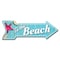 Signmission To The Beach Arrow Decal Funny Home Decor 30in Wide D-A-10-999567 - alternate 1